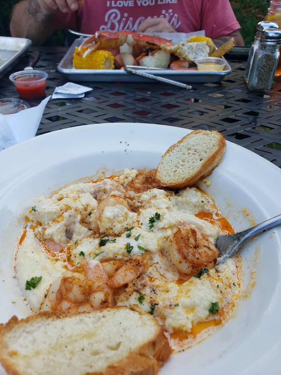 Shrimp and Gouda Grits